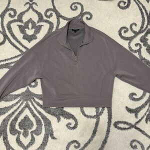 George Women's Taupe Half-Zip Sweater